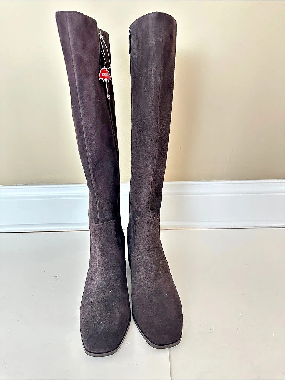 NEW Blondo Felicity Dark Brown Waterproof Suede Knee High Women's Boots, Sz 8.5M